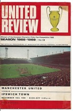 Football Programme MAN UTD v