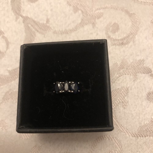 Blue sapphire stone ring in - blue,