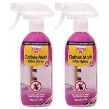2x 500ml Zero in Clothes Moth