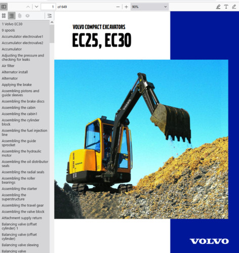 Volvo ec30 mini excavator - ec30,