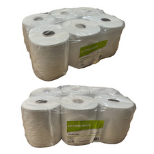 Centrefeed White Tissue Rolls Jumbo Premium Kitchen Towels 12 x 100 Meters