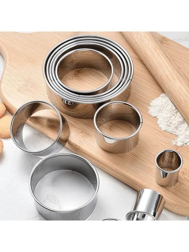 5pc stainless steel round - 5pc,