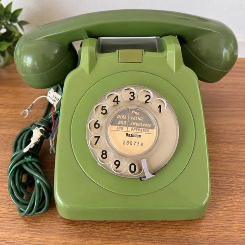 Vintage gpo 706 green rotary - vintage,