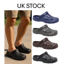 Mens Clogs Sandals Summer Beach Mule Slip On Pool Casual Lightweight Garden NEW