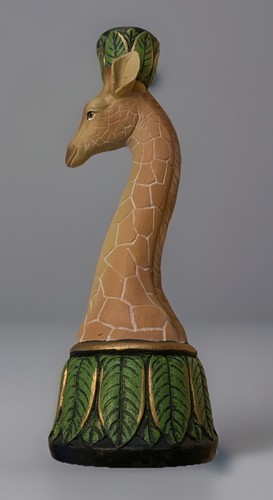 Giraffe tapered candle stick - candle,