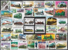 Railways trains stamps all - railways,