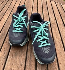 Joya Maui Ladies Dark Blue Leather & Textile Arch Support Lace Up shoes trainers