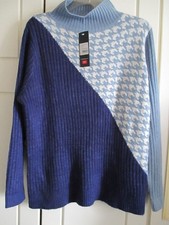 COTTON TRADERS BLUE MIX JUMPER SIZE 20 BNWT