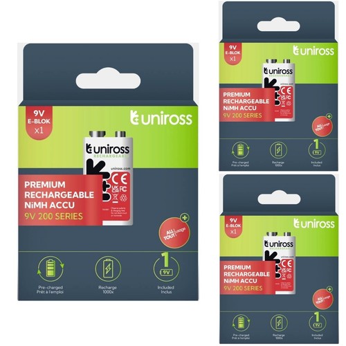 Uniross 9v rechargeable - x,
