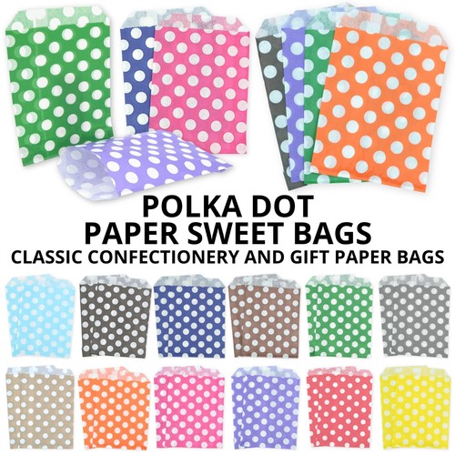 Paper sweet bags polka - bags, dots