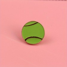 Green Tennis Ball Enamel Pin