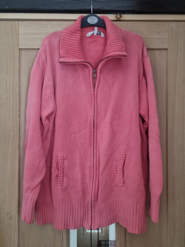 Ladies peacocks coral zip up - ladies,