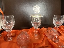 WEBB CONTINENTAL HAND CUT LEAD CRYSTAL LIQUOR/SHERRY GLASSES