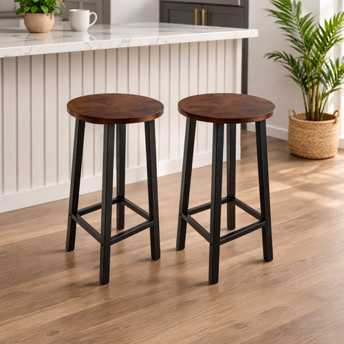 Premium 2pcs wooden bar - premium, stools