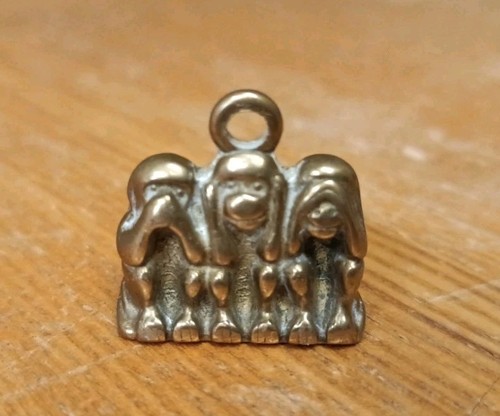 Miniture solid brass pendant - solid,