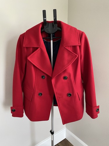 Nautica red coat trendy sailor - nautica,