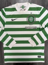Original Authentic Nike Celtic 2012/2013 Long Sleeve Home Shirt Mens Medium