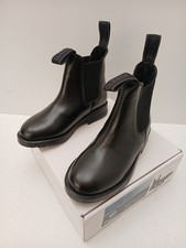 Leather Jodhpur Boots, Black
