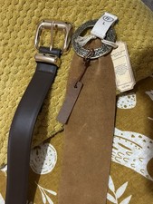 2 x Belts Tan Fatface Real