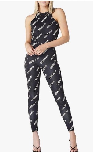 Adidas catsuit black glitter - black,