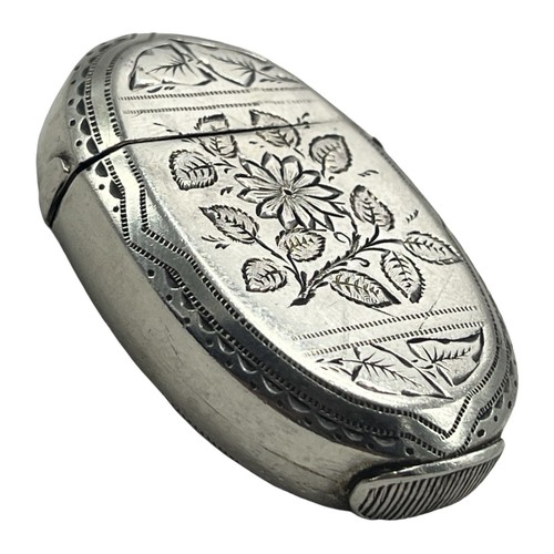 Floral engraved silver - engraved, vesta