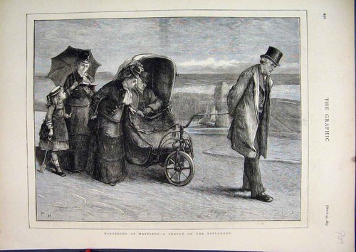 Original old antique print - original,