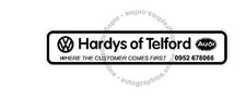 HARDYS TELFORD AUDI VW  REAR