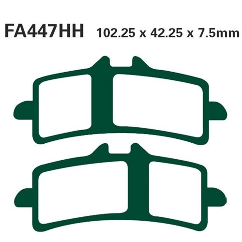 Pair pads ebc fa447hh - of,