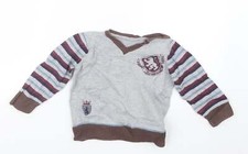 Matalan Boys Grey Crew Neck