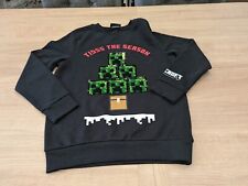 Minecraft 'Tisss The Season'  Christmas Jumper Creepers Tesco Age 10-11 Boys