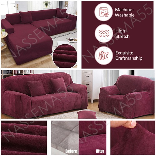 Velvet elastic stretch - elastic, sofa