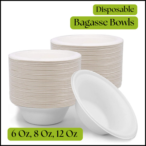 Bagasse plates disposable - bagasse,