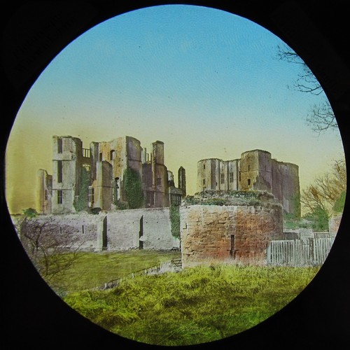 Glass magic lantern slide - magic,