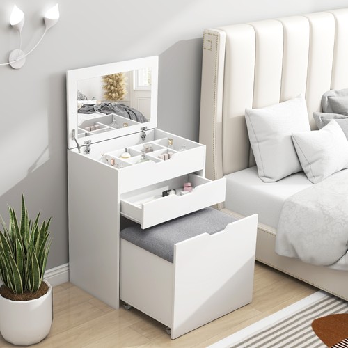 Homcom dressing table with - homcom,