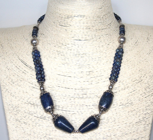 Statement chunky lapis lazuli - statement,