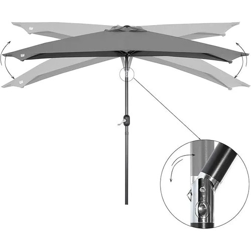 Rectangular patio parasol - patio,
