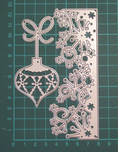 Snowflake bauble metal - snowflake, &