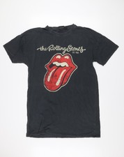 Rolling Stones Women's Black M Graphic T-Shirt Dress Music Theme