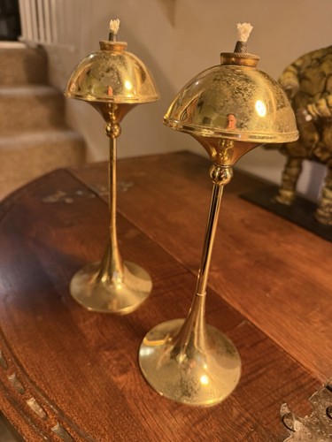Pair vintage brass - of, danish