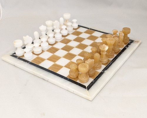 Handmade chess set onyx - chess,