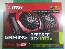 Nvidia MSI GTX 1070 Ti Gaming Graphics Card 8 GB GDDR5 DX12 - Tested And Working