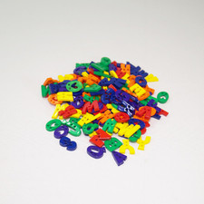 75g Alphabet Buttons Assorted Colours Craft Scarpbook Trimits