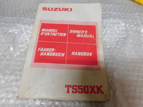 Suzuki ts50 owner manual - suzuki,