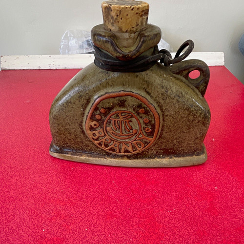Tremar pottery bottle flask - tremar, bottle/flask