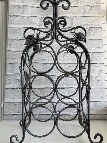 Vintage metal wine rack vine - vintage,