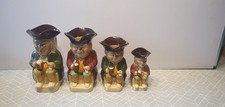 Toby Jug woods & sons  X 4 - 2 Large 1 Meduim 1 Small ( No 1 No 2 ) Vgc Bundle