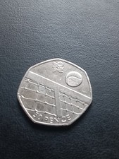 50p Coin Olympic Tennis  (#27)