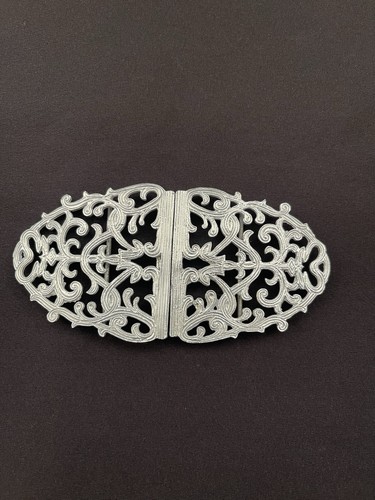Solid silver nurses belt - solid,