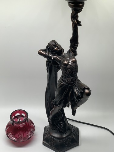 Antique dancing lady table - lady,