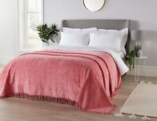 Diana Cowpe GENEVA CANDLEWICK BEDSPREAD Traditional Bed Throw 100% Cotton 
